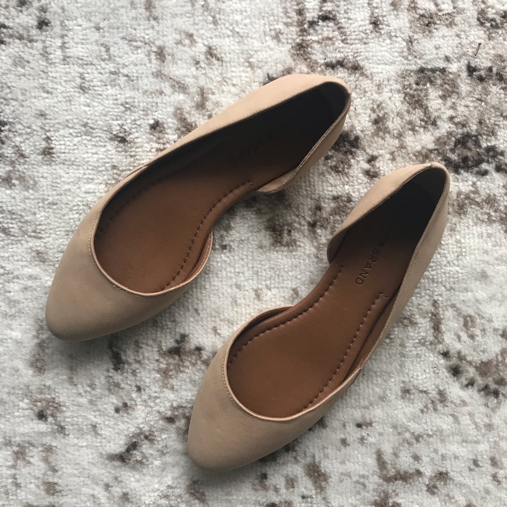 Lucky Brand | Nude Pointy Toe Ballet Flats